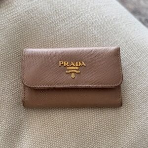Prada Soffiano light pink wallet